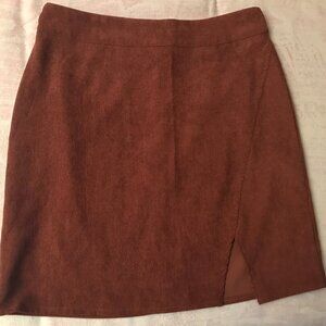 Shein ribbed knit skirt with the split in front